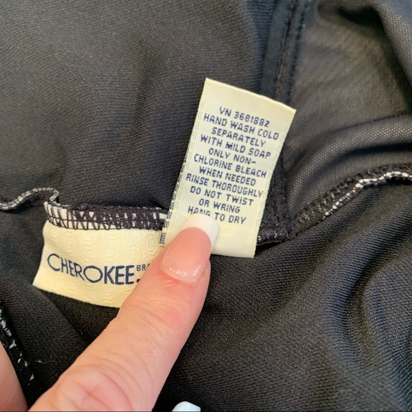 Cherokee Plus Sized Swim Suit 24w Black and White Halter Top Bra - Picture 6 of 6